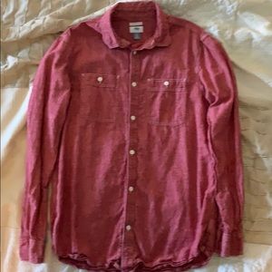 Salmon Large Tall Slim Fit Button Down